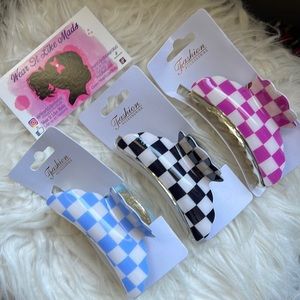 🏷️ (PINK ONLY) Boutique Fashion Hair Clips Hair Accessories